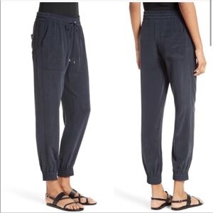 Theory 100% silk jogger pants